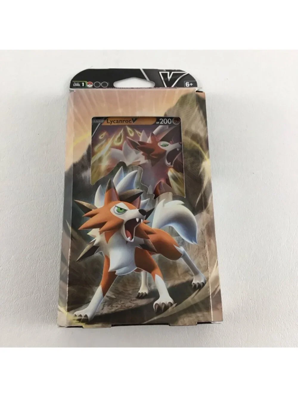 Pokemon Crashing Fangs Lycanroc V Battle Deck Playmat Metallic Coin Rules New